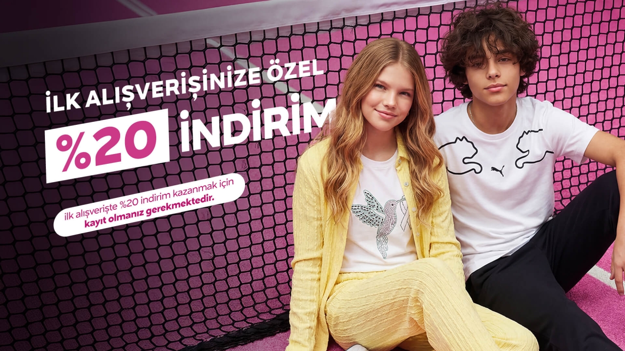 İlk Alışverişe %20 İndirim